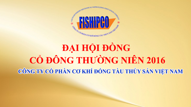 Tài liệu cuộc họp đại hội đồng cổ đông thường niên 2016
